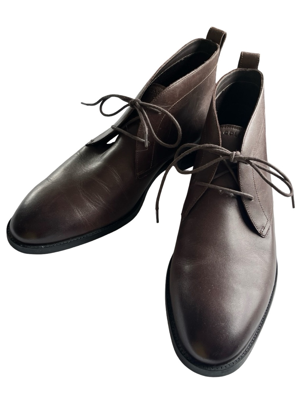 Cole Haan Mens Hawthorne Chukka Boots Brown Leather Classic Mens Size 11